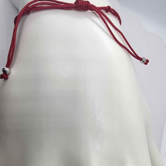 NEW Sterling Silver 925 Elephant Design With Red String Bracelet - Picture 3 of 3